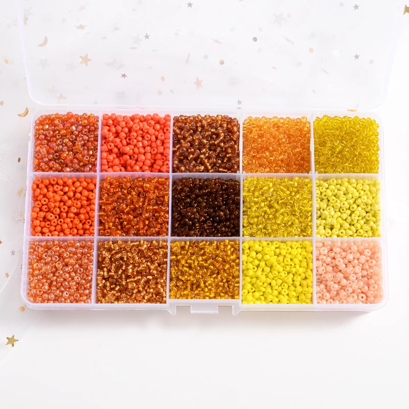 10000Pcs/set Multi Specification Yellow Series Czech Glass Seed Spacer Bead For DIY Bracelet Necklace Jewelry Making Accessories
10000Pcs/set Multi Specification Yellow Series Czech Glass Seed Spacer Bead For DIY Bracelet Necklace Jewelry Making Accessories