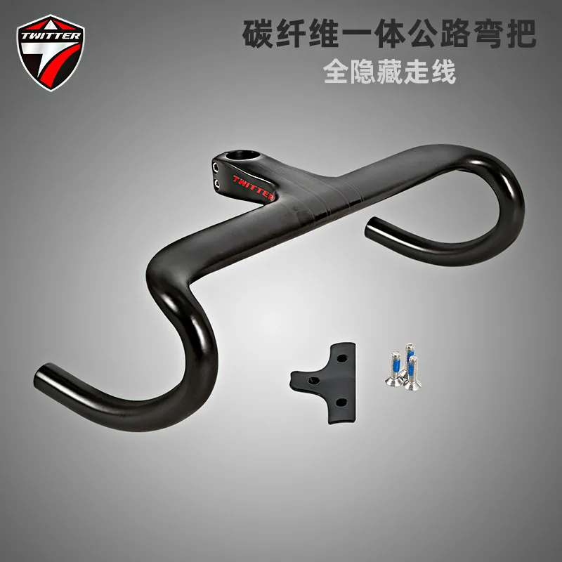 TWITTER Factory wholesale road bike all-carbon fiber one-piece curved handleba bull horn handlebar road bike accessories bikes
TWITTER Factory wholesale road bike all-carbon fiber one-piece curved handleba bull horn handlebar road bike accessories bikes