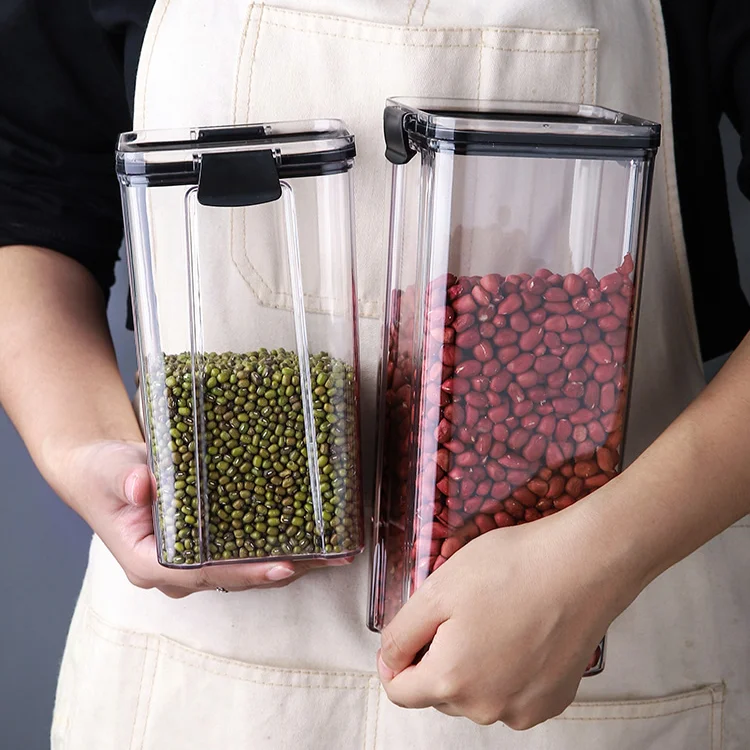 Food Beans Storage Jars Cereal Dispenser Cookie Plastic Container Storage Jars Airtight Almacenaje Household Products DG50SBJ
Food Beans Storage Jars Cereal Dispenser Cookie Plastic Container Storage Jars Airtight Almacenaje Household Products DG50SBJ