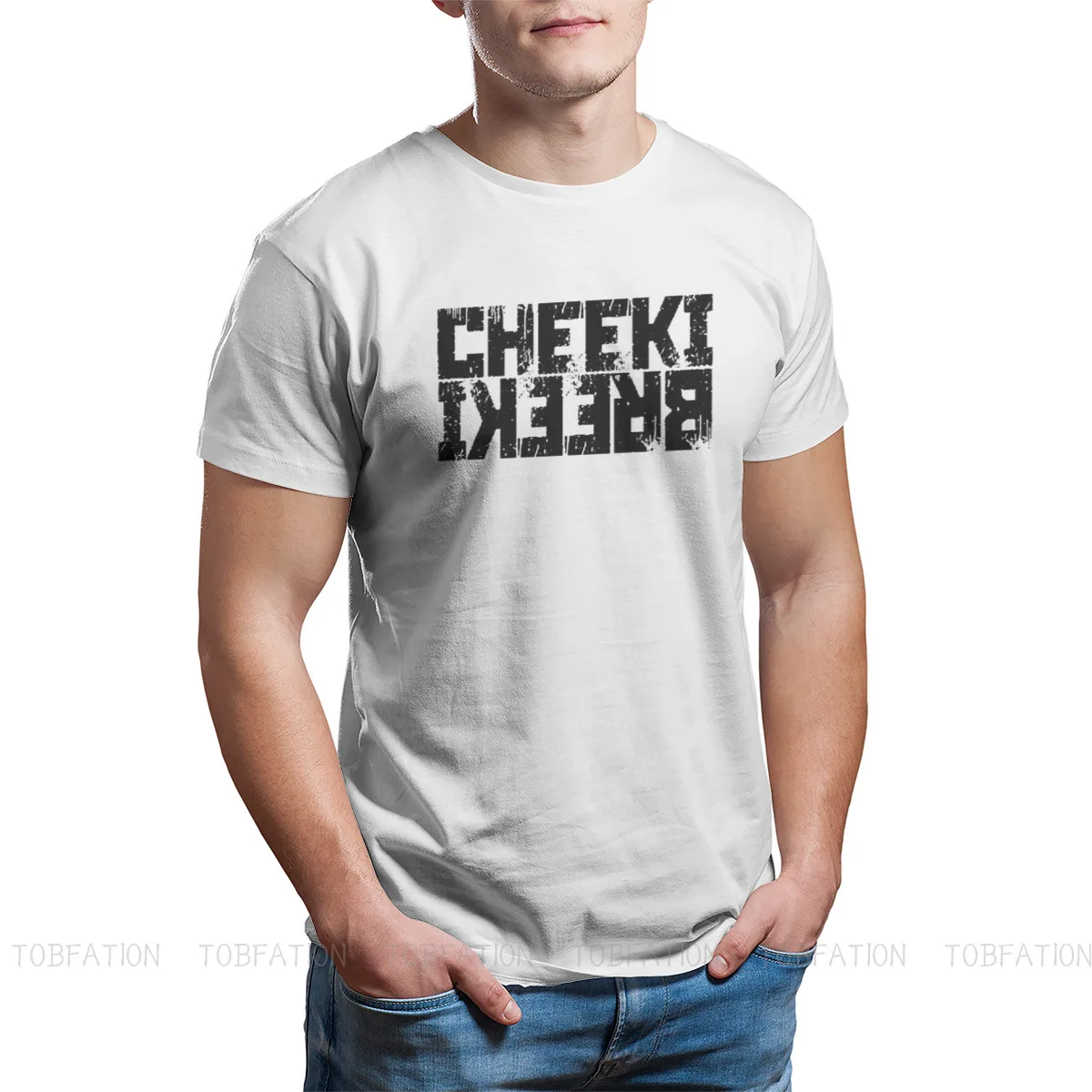 Уникальная футболка Cheeki Breeki бег из тарков медведя USEC Scavs высокое качество хип-хоп