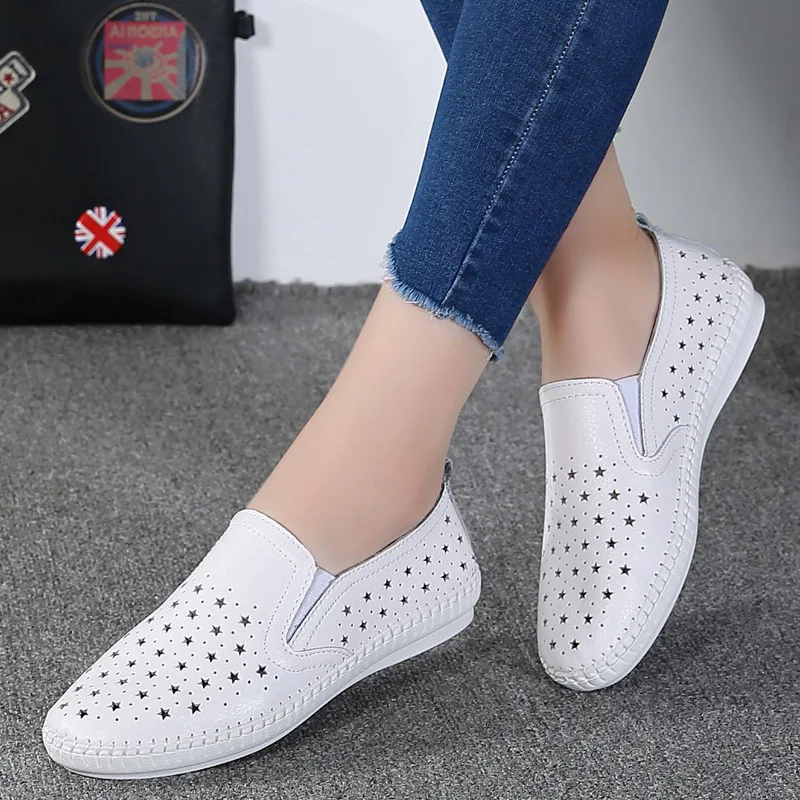 2021 Spring Women Casual Flat Shoes Genuine Leather Ballet Flats Shoes Ladies Cut Out Slip On Brand Loafers Boat Shoes
2021 Spring Women Casual Flat Shoes Genuine Leather Ballet Flats Shoes Ladies Cut Out Slip On Brand Loafers Boat Shoes
