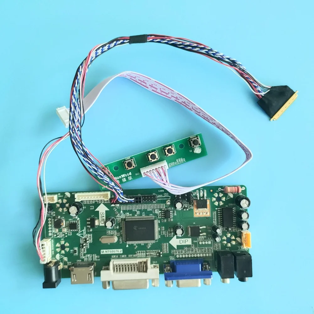 Kit for N156BGE-L51/L52 Controller board HDMI DIY LED VGA LCD LED M.NT68676 DVI 1366X768 monitor 15.6" panel Screen
Kit for N156BGE-L51/L52 Controller board HDMI DIY LED VGA LCD LED M.NT68676 DVI 1366X768 monitor 15.6" panel Screen