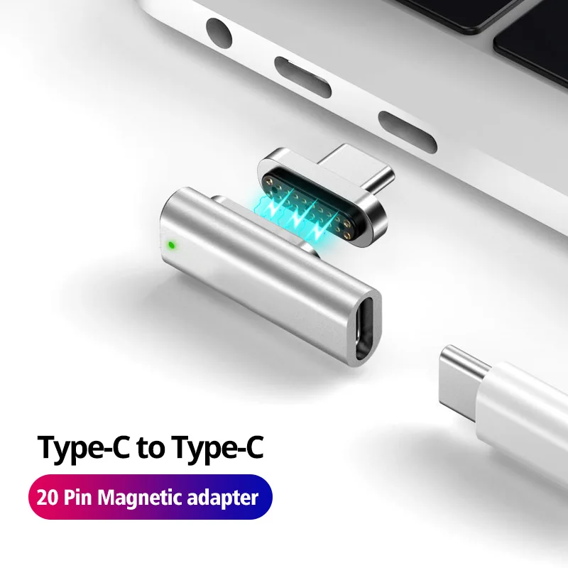 ANMONE High Quality 20 Pins Magnetic USB C Adapter Type C Connector PD 100W Quick Charge For MacBook Pro For Huawei For Samsung
ANMONE High Quality 20 Pins Magnetic USB C Adapter Type C Connector PD 100W Quick Charge For MacBook Pro For Huawei For Samsung