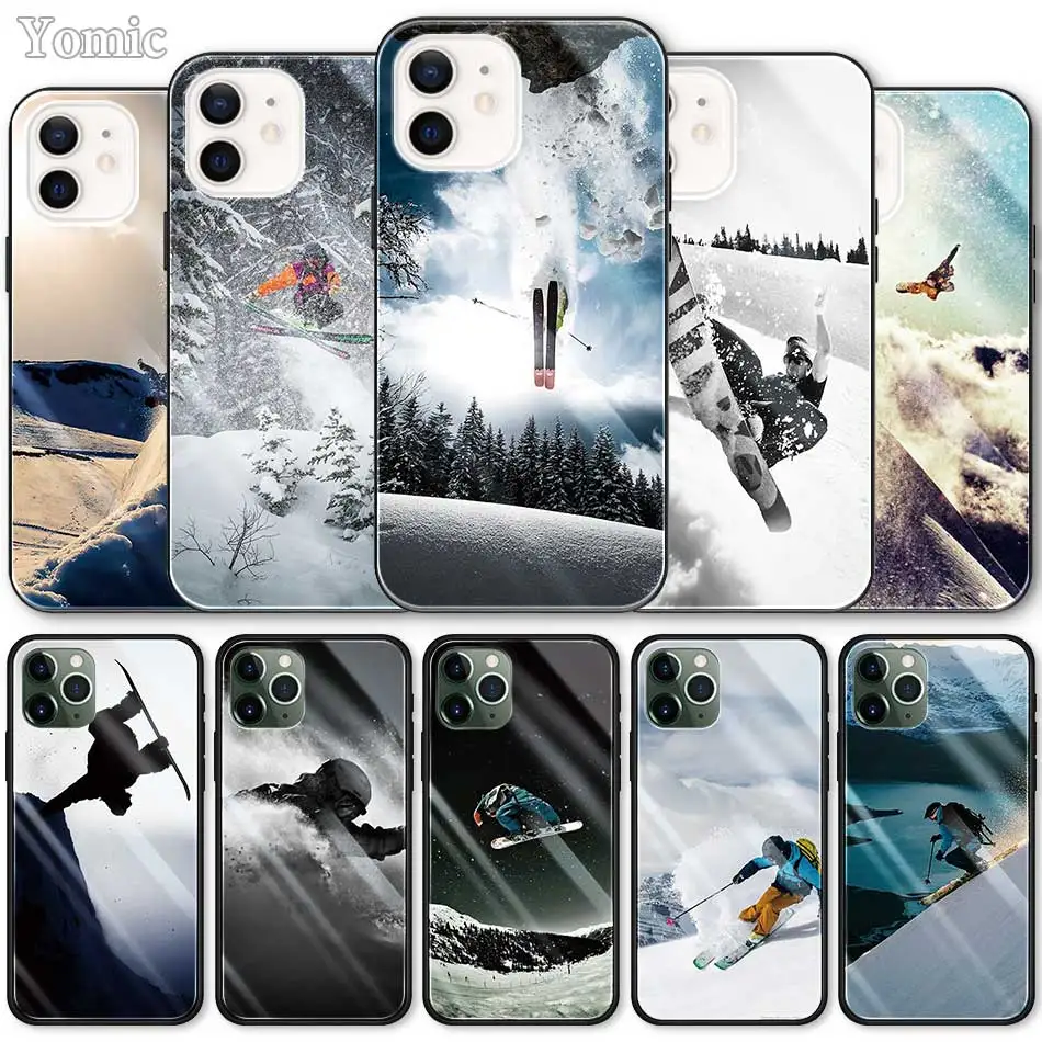 Tempered Glass Case for Apple iphone 13 12 Mini 11 Pro 7 X 8 XR XS MAX 6 6S Plus SE Phone Cover Capa Ski Neige Snowboard
Tempered Glass Case for Apple iphone 13 12 Mini 11 Pro 7 X 8 XR XS MAX 6 6S Plus SE Phone Cover Capa Ski Neige Snowboard