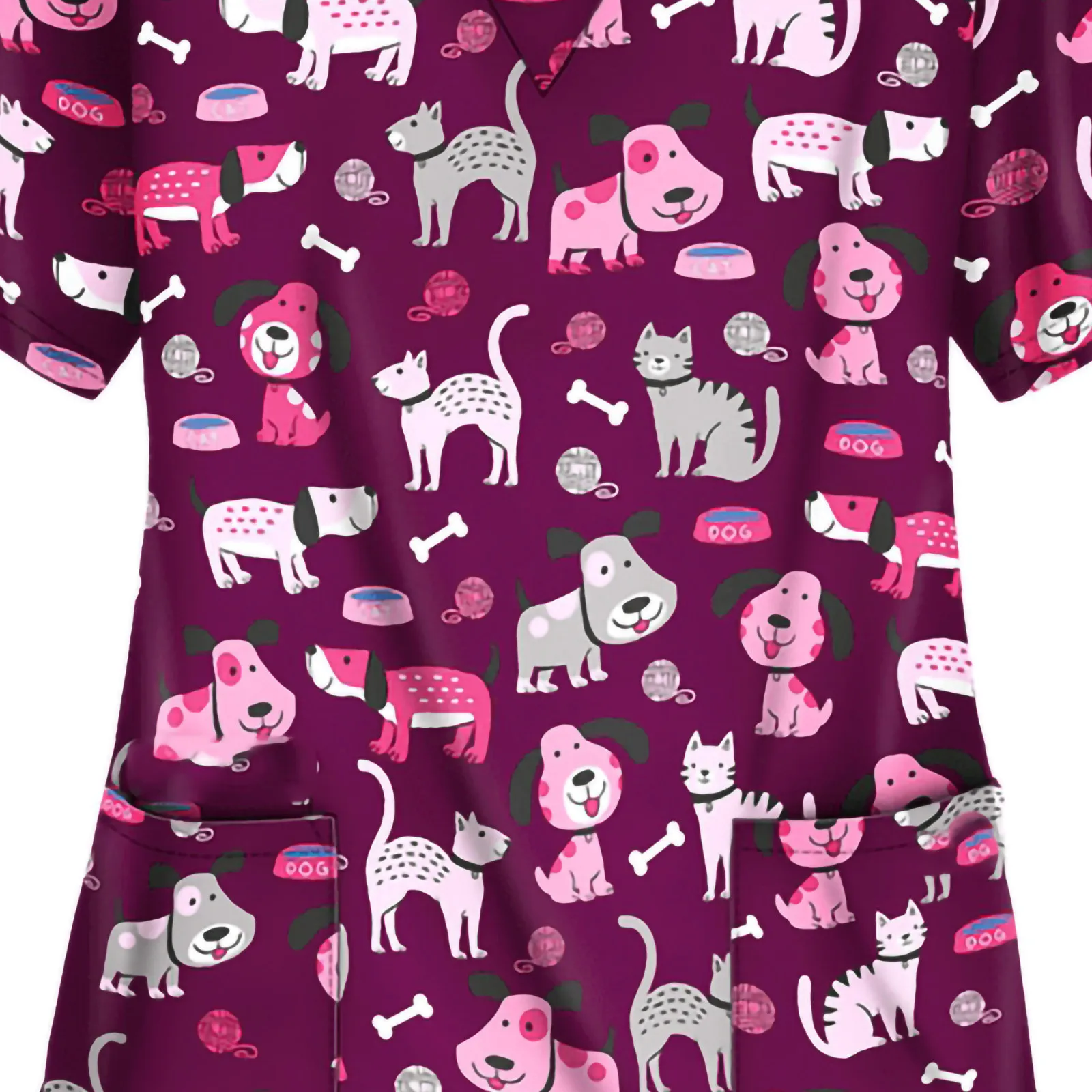 Scrubs Women's Stretch Scrub Top Panda Print V-Neck Medical Scrub Top Short Sleeve V-neck Nurse Uniforms Pet Shop Workwear #2021
Scrubs Women's Stretch Scrub Top Panda Print V-Neck Medical Scrub Top Short Sleeve V-neck Nurse Uniforms Pet Shop Workwear #2021