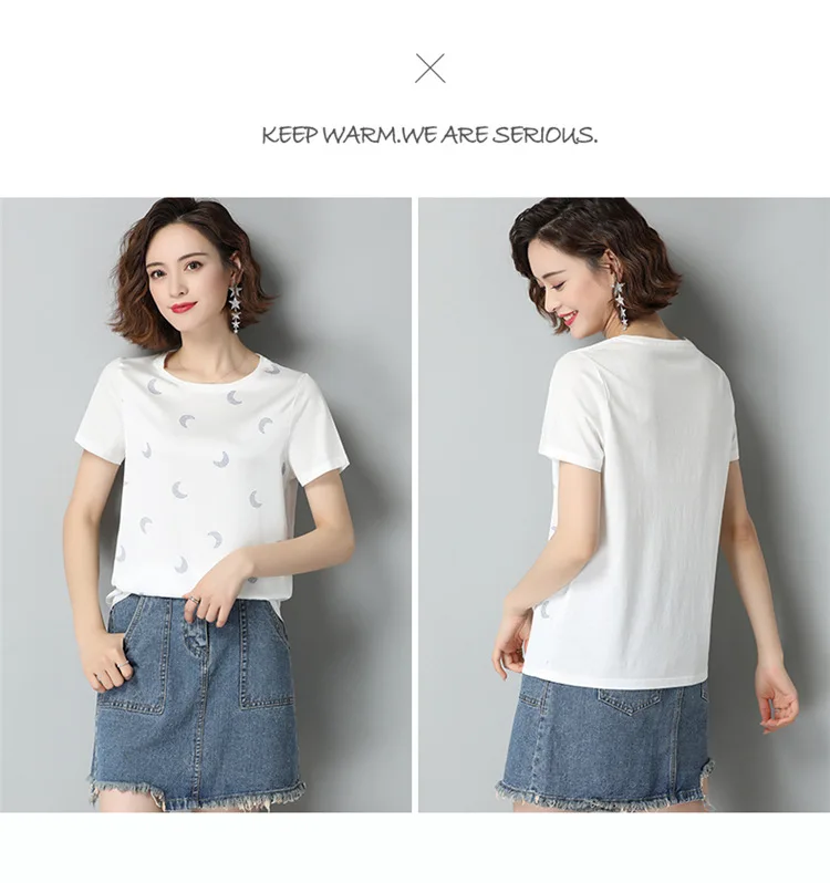 Plus Size T-Shirt Summer Women S-3XL 2020 New Fashion Simple Printed Round Neck Short Sleeved Casual Knitted Tops Female
Plus Size T-Shirt Summer Women S-3XL 2020 New Fashion Simple Printed Round Neck Short Sleeved Casual Knitted Tops Female