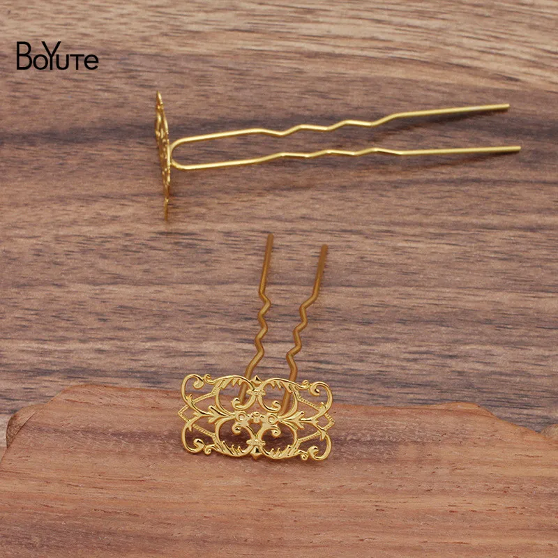 BoYuTe (20 Pieces/Lot) 15*25MM Metal Brass Filigree Flower Hair Fork Hairpin Bride Hair Jewelry Diy Accessories
BoYuTe (20 Pieces/Lot) 15*25MM Metal Brass Filigree Flower Hair Fork Hairpin Bride Hair Jewelry Diy Accessories