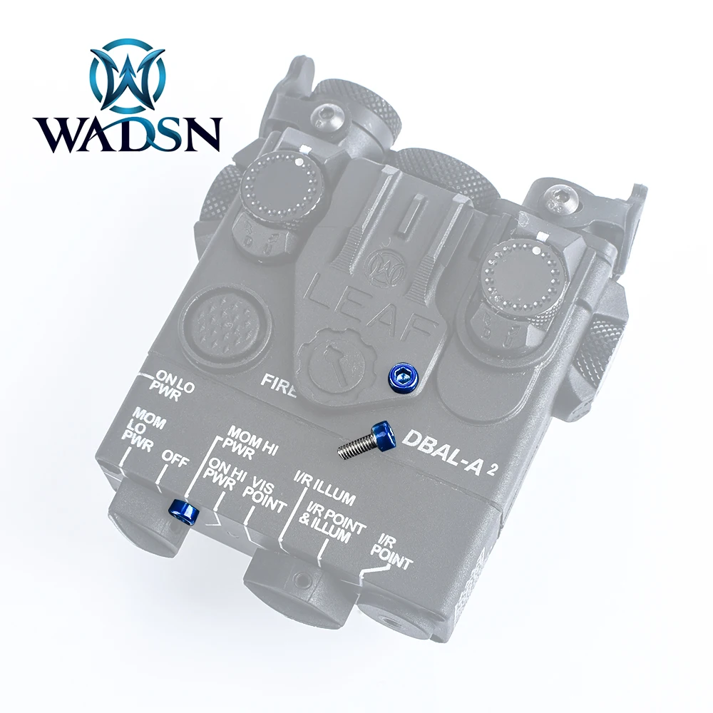 WADSN Tactical PEQ Mini DBAL-A2 Blue Screws 10pcs Hunting Rifle dbal a2 Screw Laser Sight Accessories
WADSN Tactical PEQ Mini DBAL-A2 Blue Screws 10pcs Hunting Rifle dbal a2 Screw Laser Sight Accessories