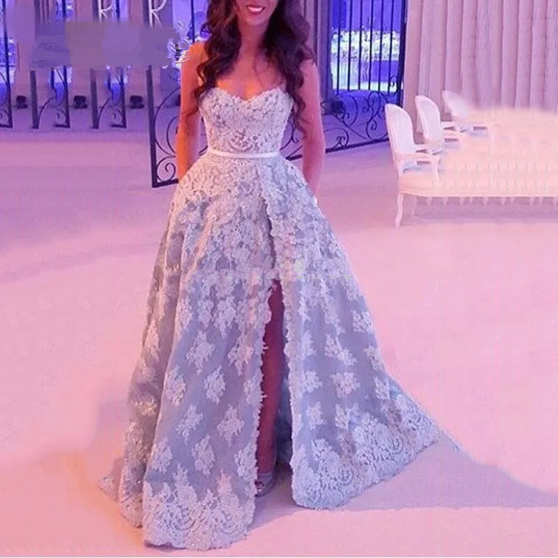 Arab Dubai 2020 Sweetheart Long Evening Lace Applique Beading Blue Prom full ball gown robe de soiree Bespoke Wedding Dresses
Arab Dubai 2020 Sweetheart Long Evening Lace Applique Beading Blue Prom full ball gown robe de soiree Bespoke Wedding Dresses
