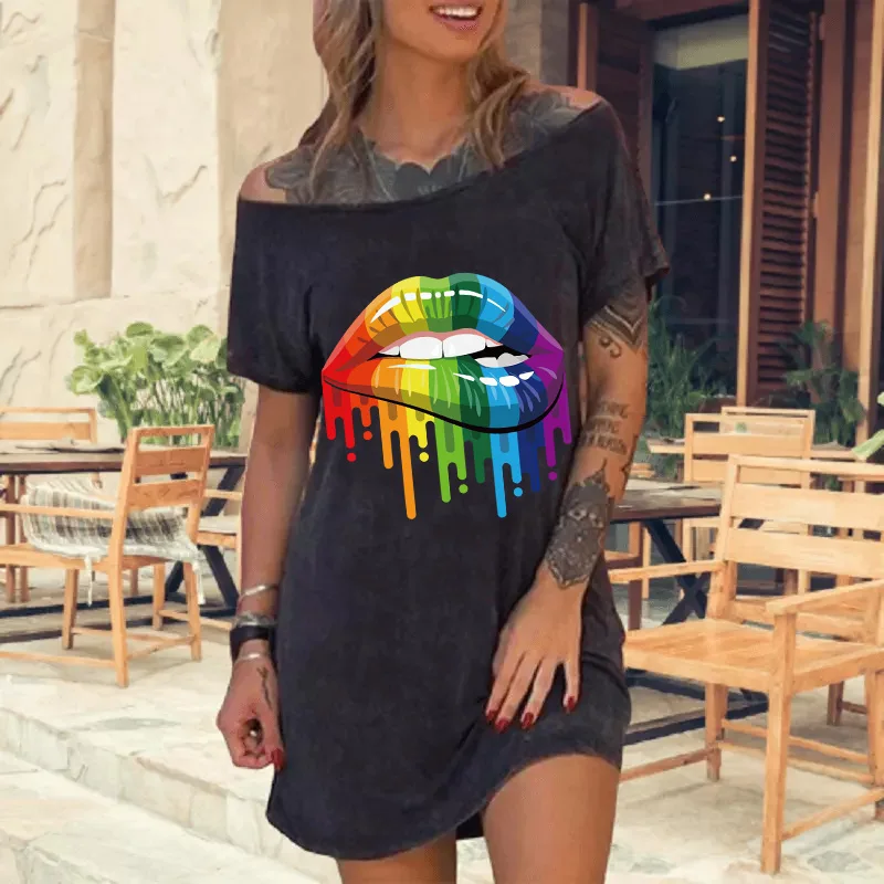 Summer Casual Black Color Vintage Print Women Dress Ladies Short Sleeve Off Shoulder Cotton Women Dress Plus Size Loose Dress
Summer Casual Black Color Vintage Print Women Dress Ladies Short Sleeve Off Shoulder Cotton Women Dress Plus Size Loose Dress