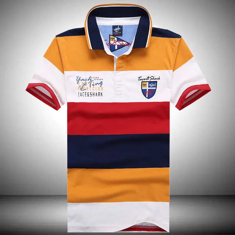 Мужская хлопковая футболка-поло, Повседневная дышащая футболка в полоску с коротким рукавом, лето 2020 
Мужская хлопковая футболка-поло, Повседневная дышащая футболка в полоску с коротким рукавом, лето 2020