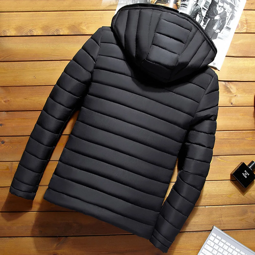 Мужская теплая куртка Толстая флисовая парка верхняя одежда для зимы D25 2019|Кемпиг