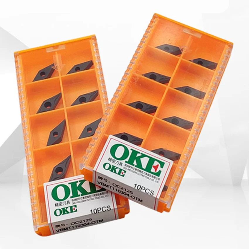 OKE VBMT110304-OTM OP1215/VBMT110304-OTM OP1315/VBMT110304-OTM OC2125/VBMT110304-OTM OC2115 CNC карбидные вставки 10 шт./кор.
OKE VBMT110304-OTM OP1215/VBMT110304-OTM OP1315/VBMT110304-OTM OC2125/VBMT110304-OTM OC2115 CNC карбидные вставки 10 шт./кор.