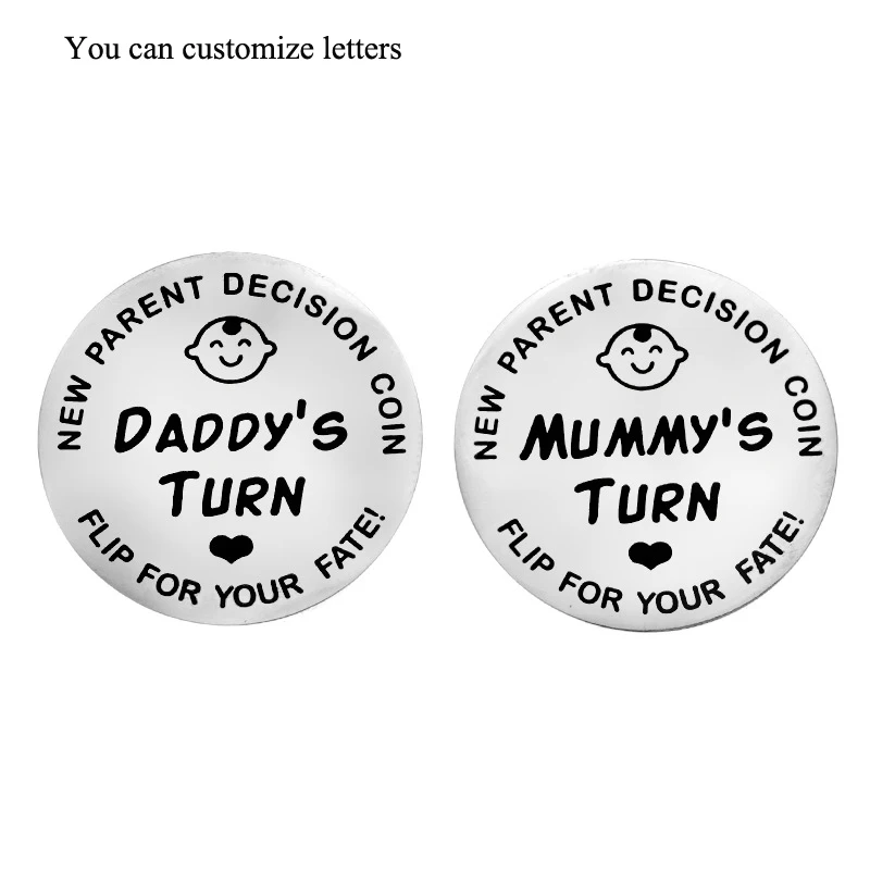 New New Baby Parents Decision Coin Decision Coin Commemorative Coin Christmas Pendant Double-sided Engraved Christmas Gift
New New Baby Parents Decision Coin Decision Coin Commemorative Coin Christmas Pendant Double-sided Engraved Christmas Gift