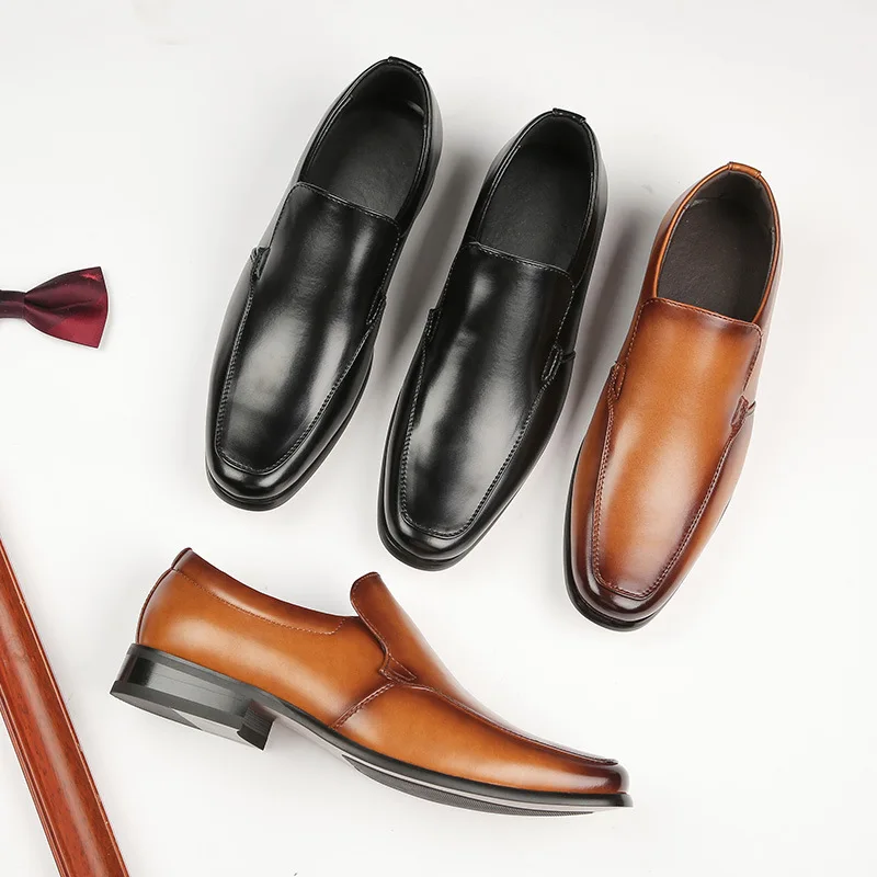 

2021 осень и зима новые модели Одноэтапные деловые модные официальные кожаные туфли мужские джентльменские офисные ленивые Лоферы ZZ435