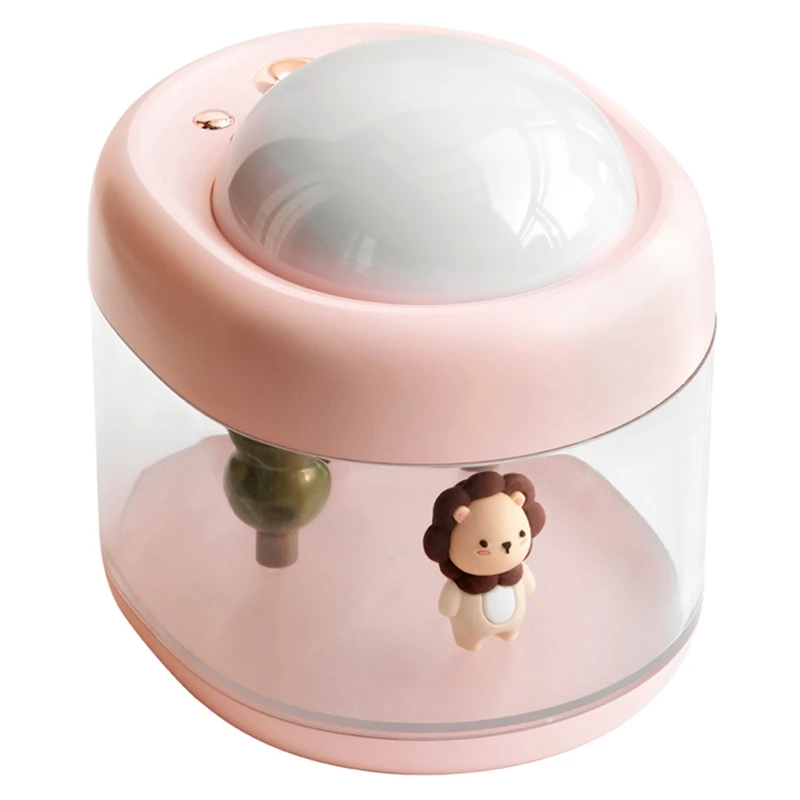 Cute Lion Projection Humidifier Rotating 500Ml Large Capacity Mini Usb Desktop Humidifier for Office
Cute Lion Projection Humidifier Rotating 500Ml Large Capacity Mini Usb Desktop Humidifier for Office