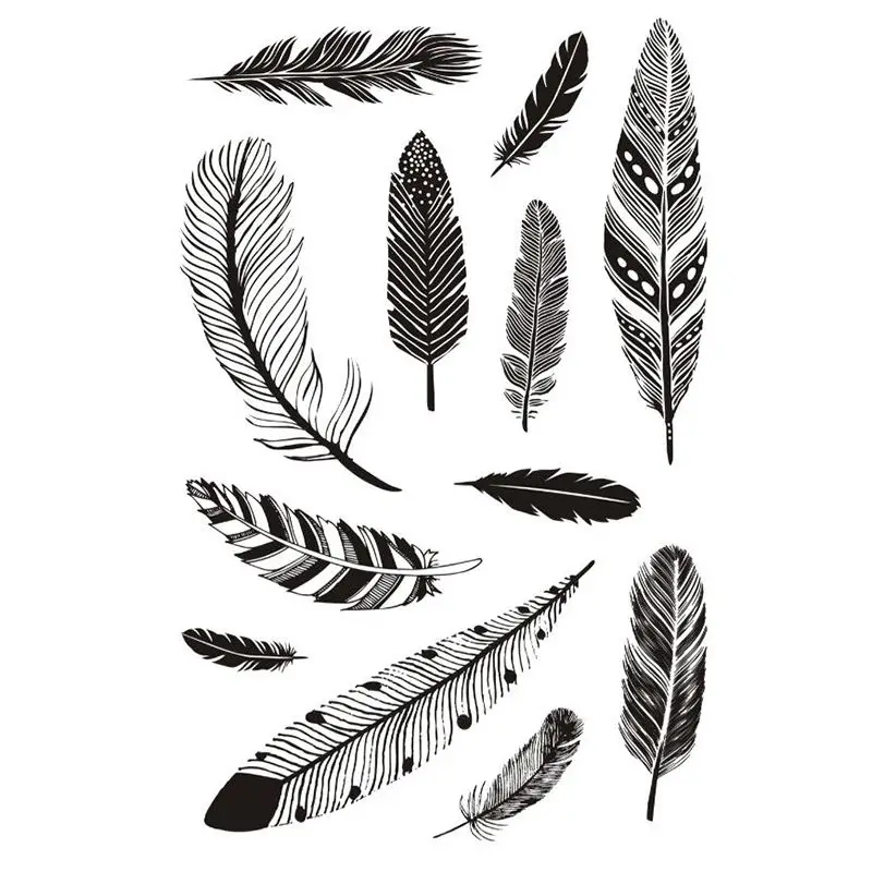 Eno Greeting Scrapbooking Stamps Clear 12 Feather Stamps Background Journal Planner Stamps 
Eno Greeting Scrapbooking Stamps Clear 12 Feather Stamps Background Journal Planner Stamps