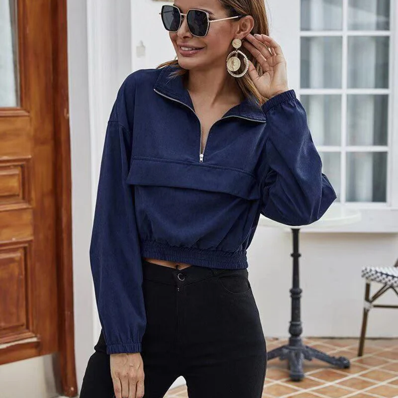Spring and Autumn College Style Lapel Short Sports-style Undershirt Fashionable Zipper Design Sense POLO Collar Fake Pocket Top
Spring and Autumn College Style Lapel Short Sports-style Undershirt Fashionable Zipper Design Sense POLO Collar Fake Pocket Top