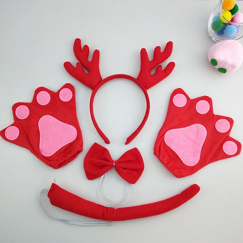 Kids Adult Deer Elk Antler Headband Bow Tie Tail Paws Cosplay Costume Set Birthday Party Performance Props Christmas Halloween
Kids Adult Deer Elk Antler Headband Bow Tie Tail Paws Cosplay Costume Set Birthday Party Performance Props Christmas Halloween