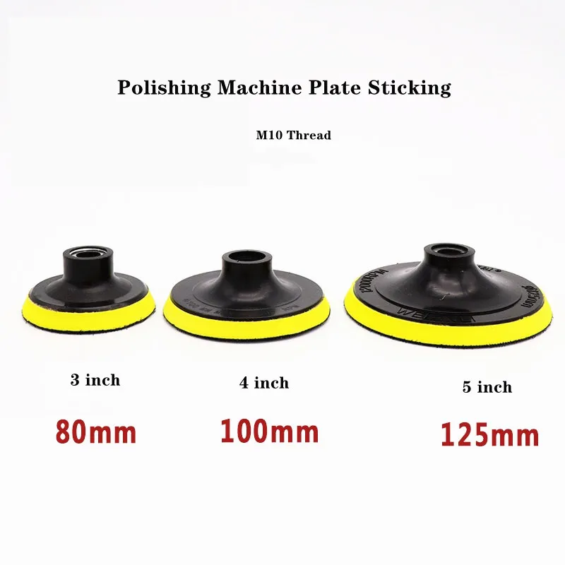 3 4 5 Inch M10 Thread Self-adhesion Sanding Pads Sandpaper Sucker Pad Auto Car Grinding Abrasive pad Polishing Machine Tools
3 4 5 Inch M10 Thread Self-adhesion Sanding Pads Sandpaper Sucker Pad Auto Car Grinding Abrasive pad Polishing Machine Tools