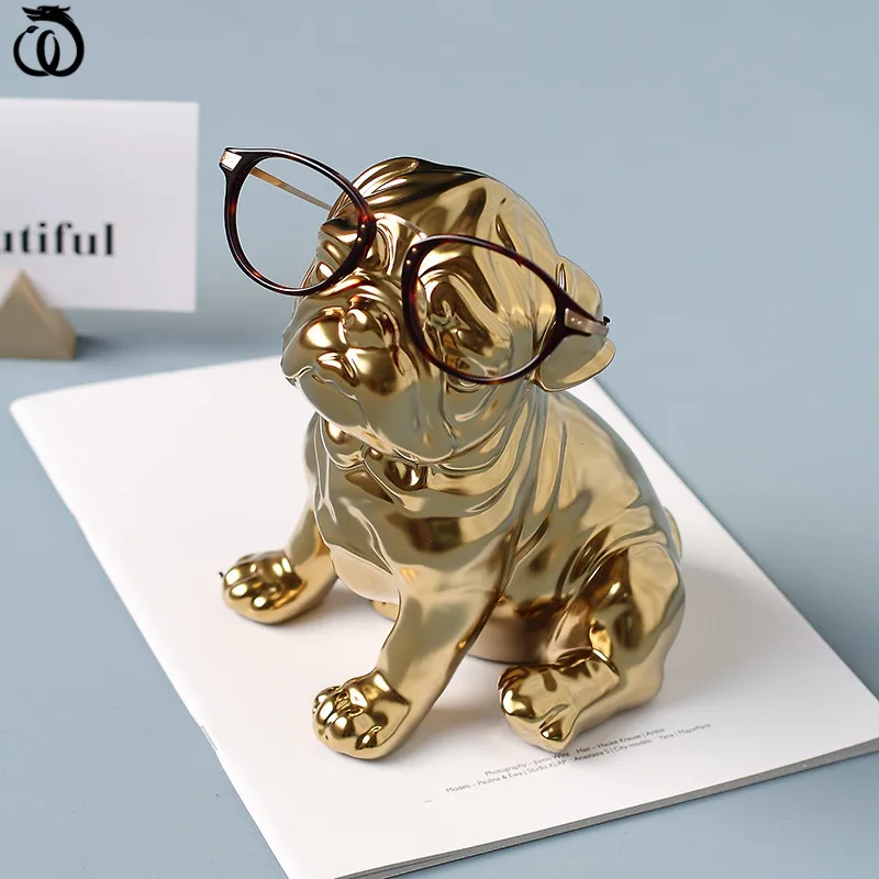 WU CHEN LONG Nordic Golden Bulldog Art Sculpture Dog Animal Figurines Ceramic Craft Modern Home Decoration Creative Gift R6316
WU CHEN LONG Nordic Golden Bulldog Art Sculpture Dog Animal Figurines Ceramic Craft Modern Home Decoration Creative Gift R6316