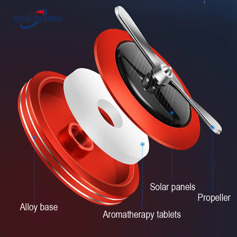 Solar Perfume Holder Propeller Automatic Rotated Car Air Freshener Aroma Diffuser Auto Interior Air Purifier Ornaments
Solar Perfume Holder Propeller Automatic Rotated Car Air Freshener Aroma Diffuser Auto Interior Air Purifier Ornaments