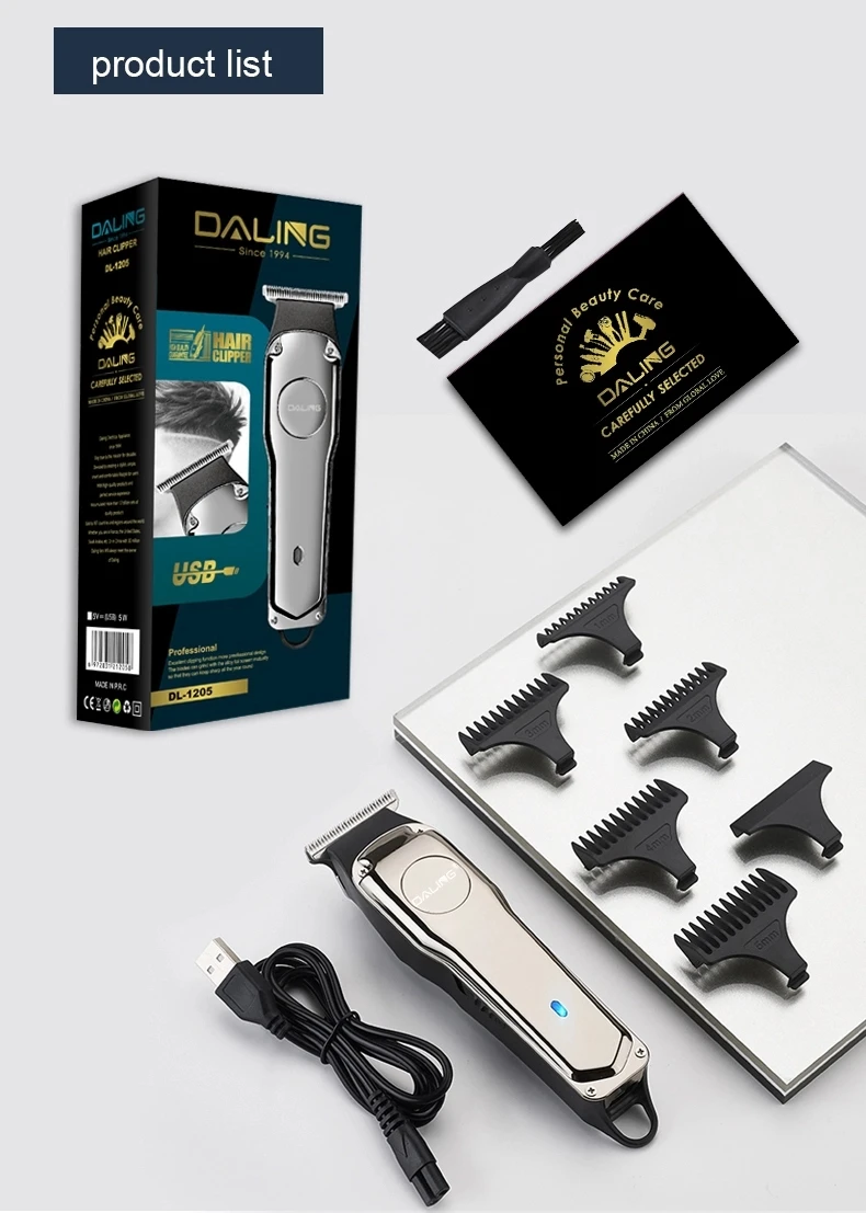 USB Professional Hair Clipper for Men Daily Easy Home Haircutting Barber Cutter Razor Trimmer Haircut Set Rechargeable Shaver
USB Professional Hair Clipper for Men Daily Easy Home Haircutting Barber Cutter Razor Trimmer Haircut Set Rechargeable Shaver