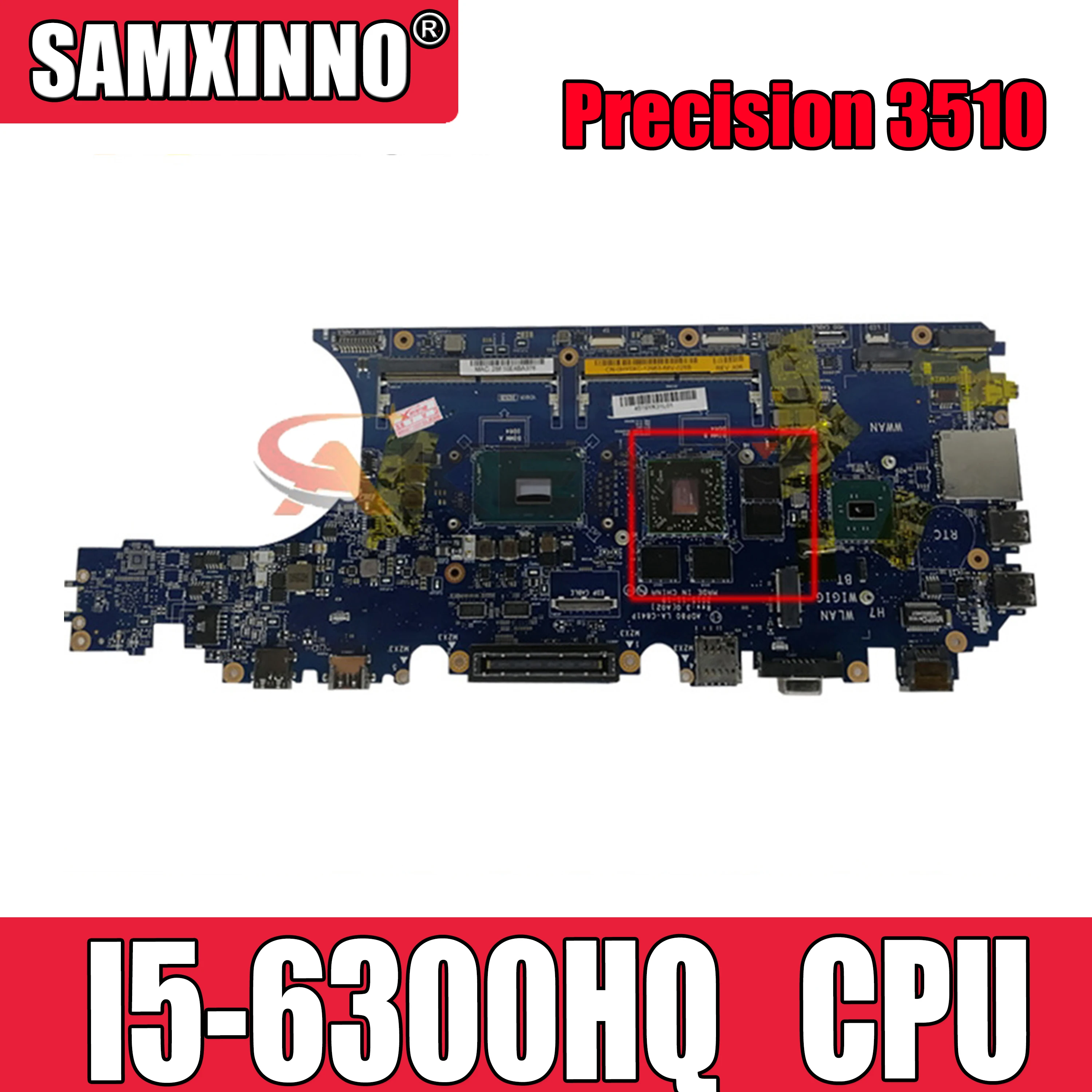 Оригинальная материнская плата для ноутбука DELL Precision 3510 I5-6300HQ ADP80 LA-C841P 0GPDT3 CN-0GPDT3 SR2FP 216-0866020 2G материнская плата
Оригинальная материнская плата для ноутбука DELL Precision 3510 I5-6300HQ ADP80 LA-C841P 0GPDT3 CN-0GPDT3 SR2FP 216-0866020 2G материнская плата