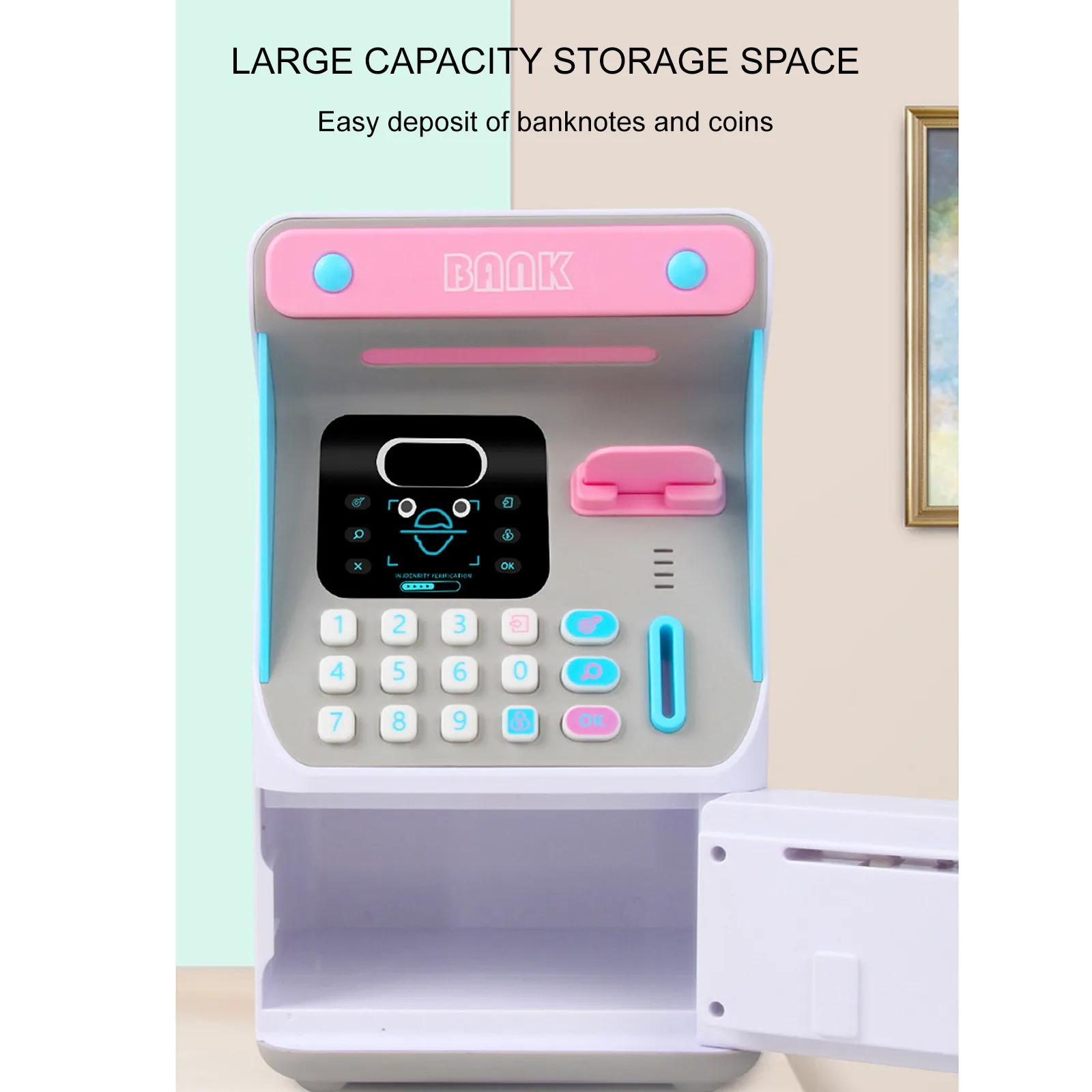 Atm Savings Bank Personal Atm Cash Coin Money Savings Bank Machine Password Money Boxsafe Box Automatic Deposit Banknote Puzzle
Atm Savings Bank Personal Atm Cash Coin Money Savings Bank Machine Password Money Boxsafe Box Automatic Deposit Banknote Puzzle