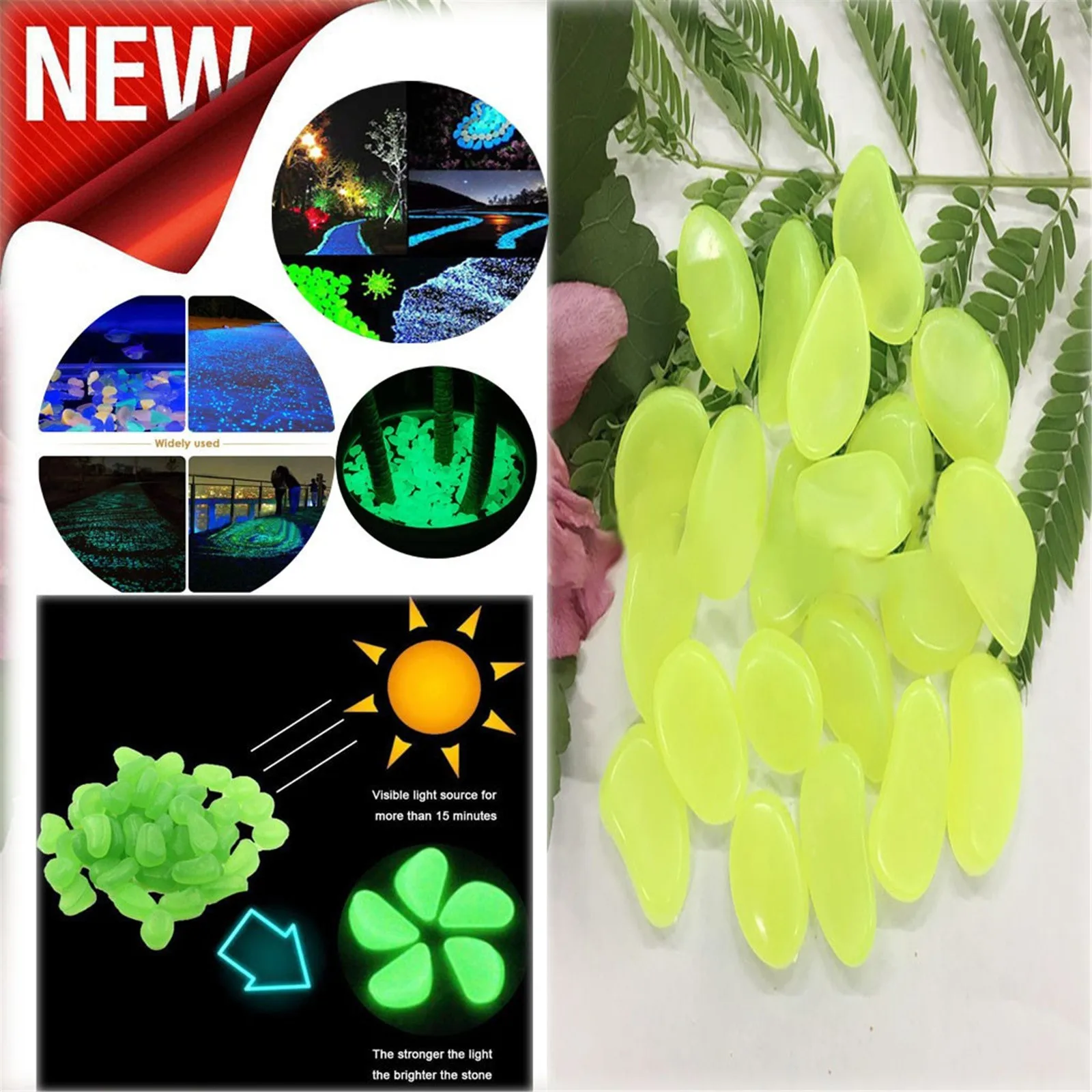 10pcs Glow in the Dark Garden Pebbles Glow Stones Rocks for Walkways Garden Path Patio Lawn Garden Yard Decor Luminous Stones
10pcs Glow in the Dark Garden Pebbles Glow Stones Rocks for Walkways Garden Path Patio Lawn Garden Yard Decor Luminous Stones