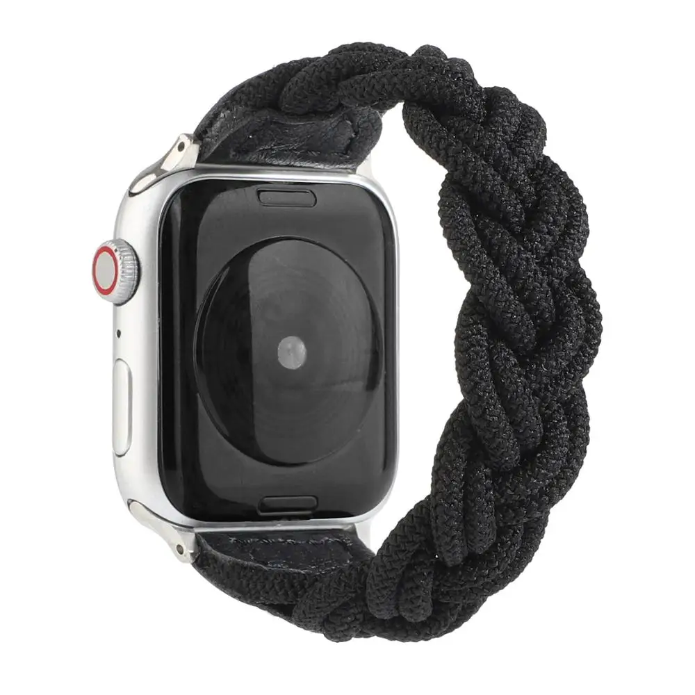 Nylon Woven Elastic Watch band For Apple Watch 6 5 4 3 SE 40mm 44mm Braided Loop wrist bracelet for iwatch series 38mm 42mm
Nylon Woven Elastic Watch band For Apple Watch 6 5 4 3 SE 40mm 44mm Braided Loop wrist bracelet for iwatch series 38mm 42mm