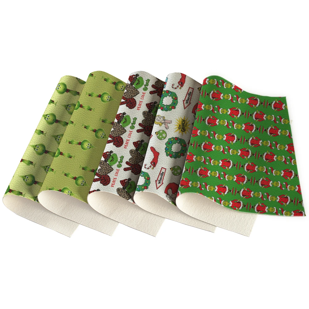 5pcs Christmas Cartoon Character Monster Printed Lychee Faux Leather Fabric Synthetic For Hair Bows Earrings DIY Craft,30x22
5pcs Christmas Cartoon Character Monster Printed Lychee Faux Leather Fabric Synthetic For Hair Bows Earrings DIY Craft,30x22
