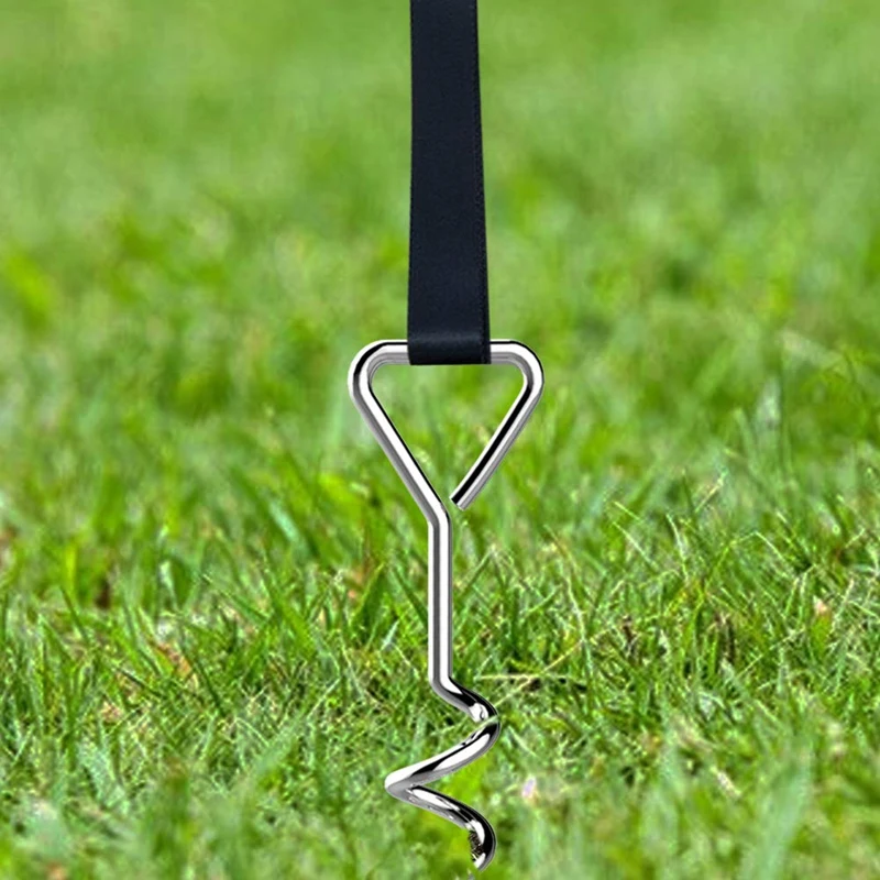 Heavy Duty Trampoline Parts Corkscrew Shape Steel Stakes Anchor Kit for Trampolines-Set Of 4 Silver 4 Strong Belt
Heavy Duty Trampoline Parts Corkscrew Shape Steel Stakes Anchor Kit for Trampolines-Set Of 4 Silver 4 Strong Belt