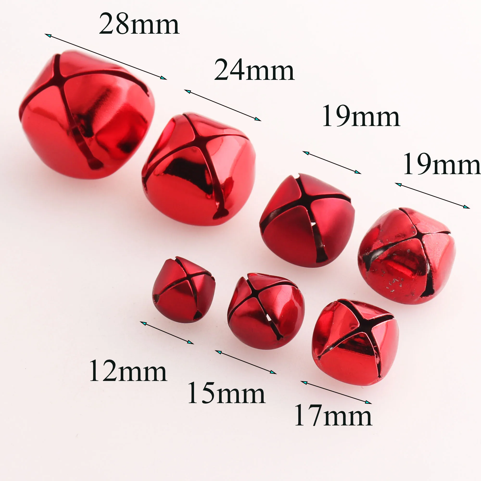 6-50 Pcs Red Jingle Bells,Christmas Bells,Christmas Tree Ornament,Christmas Decoration-12mm/15mm/17mm/19mm/24mm/28mm
6-50 Pcs Red Jingle Bells,Christmas Bells,Christmas Tree Ornament,Christmas Decoration-12mm/15mm/17mm/19mm/24mm/28mm