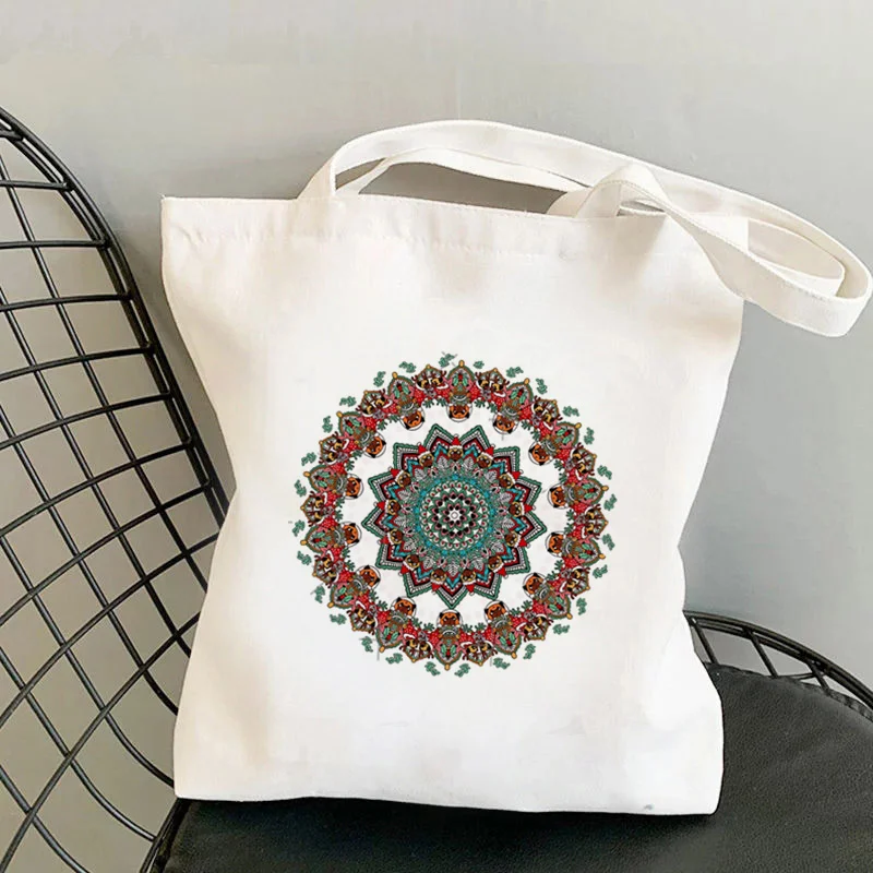 Shopper Mandala Рождественская сумка с принтом мопса Kawaii, женская сумка для покупок в стиле Харадзюку, Холщовая Сумка для покупок, женская сумка
Shopper Mandala Рождественская сумка с принтом мопса Kawaii, женская сумка для покупок в стиле Харадзюку, Холщовая Сумка для покупок, женская сумка