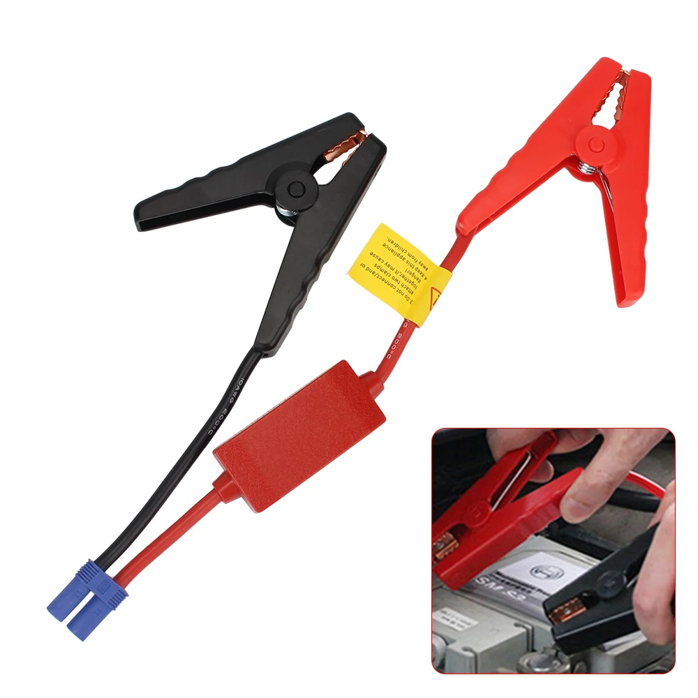 With EC5 Plug Connector Jump Starter Alligator Clip 12V Emergency Battery Jump Cable Clamps For Car Truck Accessories Universal
With EC5 Plug Connector Jump Starter Alligator Clip 12V Emergency Battery Jump Cable Clamps For Car Truck Accessories Universal