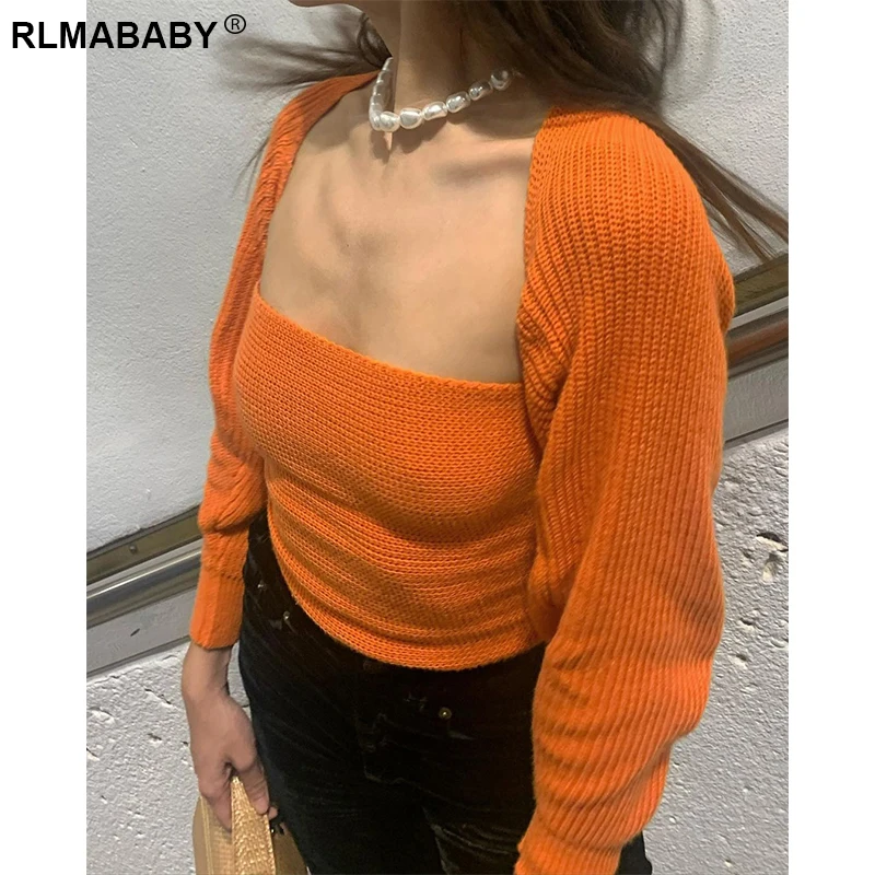 Fashion Autumn Winter Low Neck Long Sleeve Short Knit Sweater Women Solid Casual Streetwear Elegant Sexy Pullover Crop Sweater
Fashion Autumn Winter Low Neck Long Sleeve Short Knit Sweater Women Solid Casual Streetwear Elegant Sexy Pullover Crop Sweater