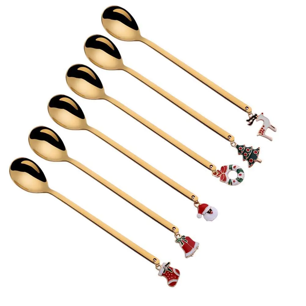 Anti-rust Steel Spoon Set Christmas Tableware Children Spoon with Hand Gift Box Dessert Spoon Coffee Spoons Tea Accessories
Anti-rust Steel Spoon Set Christmas Tableware Children Spoon with Hand Gift Box Dessert Spoon Coffee Spoons Tea Accessories