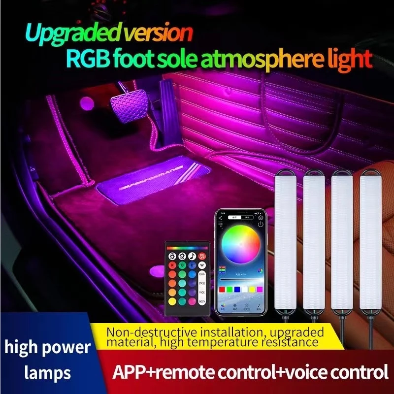 Upgraded RGB Led Lamp Ambient Strip Light Mood Foot In The Car Interior Decoration Usb Bluetooth APP Remote Voice Control Cool
Upgraded RGB Led Lamp Ambient Strip Light Mood Foot In The Car Interior Decoration Usb Bluetooth APP Remote Voice Control Cool