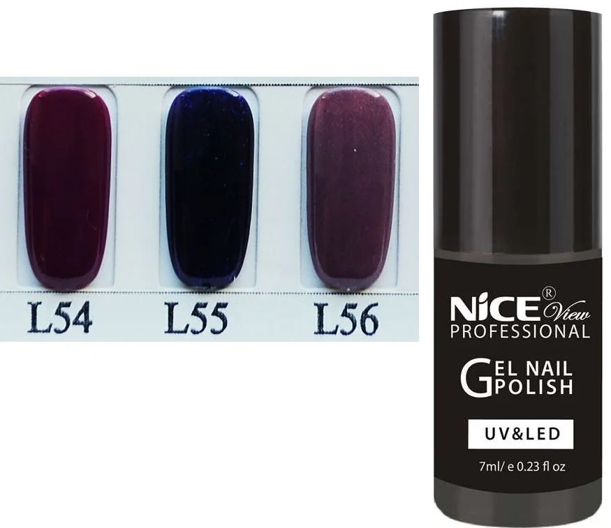 NICE UV GEL-лак (SHELLAC) № 56-L (150) 7мл Кремово-серый сияющее напыление 1-6 шт - купить по