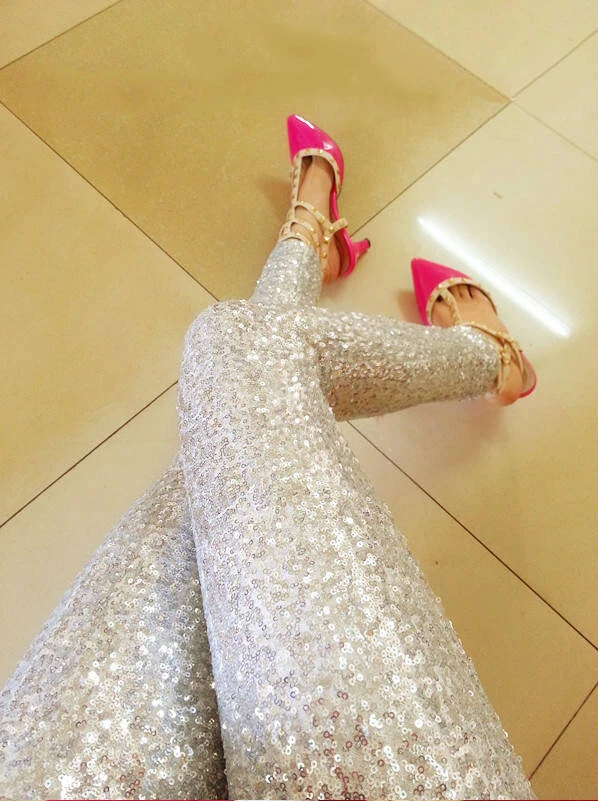 Gold Sequined Leggings Hot Trousers Full Sequin Pants Anti Emptied Slim Was Thin Pencil Pants
Gold Sequined Leggings Hot Trousers Full Sequin Pants Anti Emptied Slim Was Thin Pencil Pants
