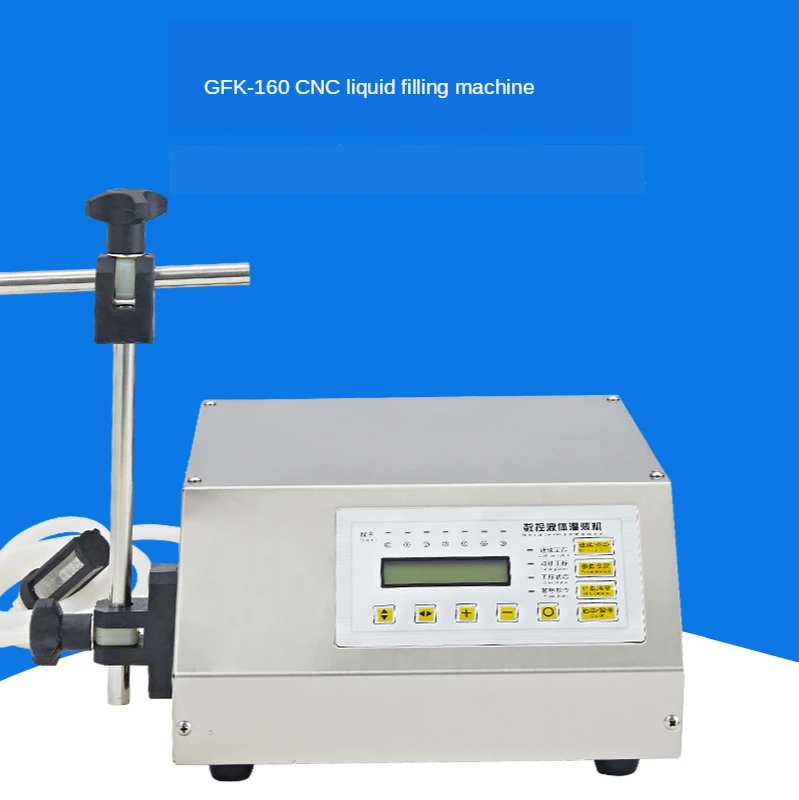 GFK-160 CNC Liquid Filling Machine Automatic Liquor Filling Machine Small quantitative filling machine for beverages 
GFK-160 CNC Liquid Filling Machine Automatic Liquor Filling Machine Small quantitative filling machine for beverages