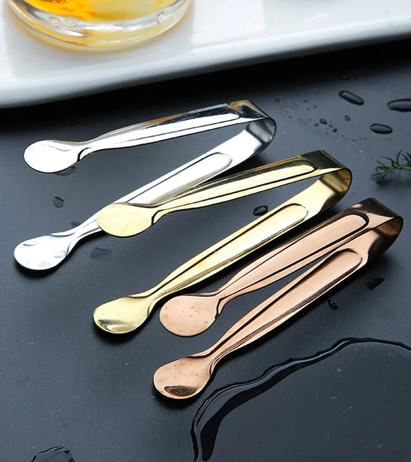 Stainless Steel Ice Tongs Gold Sugar Ice Cube Tongs Mini Metal Kitchen Food Serving Tongs Clip Tea Party Bar Kitchen Accessories
Stainless Steel Ice Tongs Gold Sugar Ice Cube Tongs Mini Metal Kitchen Food Serving Tongs Clip Tea Party Bar Kitchen Accessories