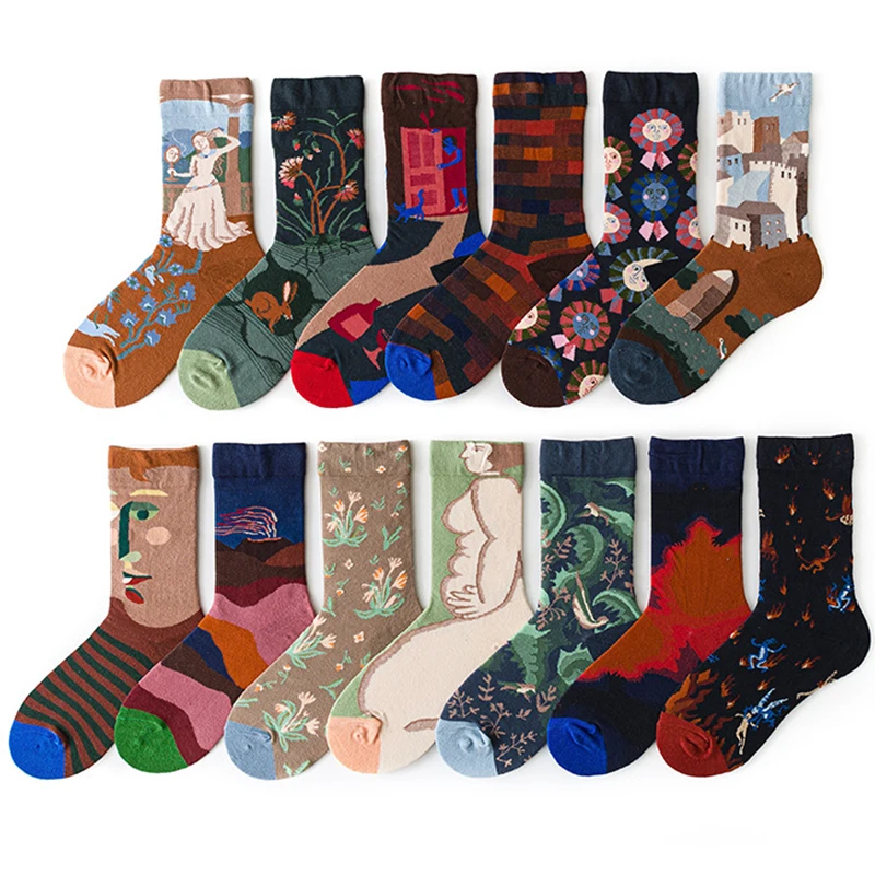 Women Long Sock Cartoon Print Creative Fashion Personalized Novelty Men Women Socks Winter Warm Comfortable Cotton Socks
Women Long Sock Cartoon Print Creative Fashion Personalized Novelty Men Women Socks Winter Warm Comfortable Cotton Socks