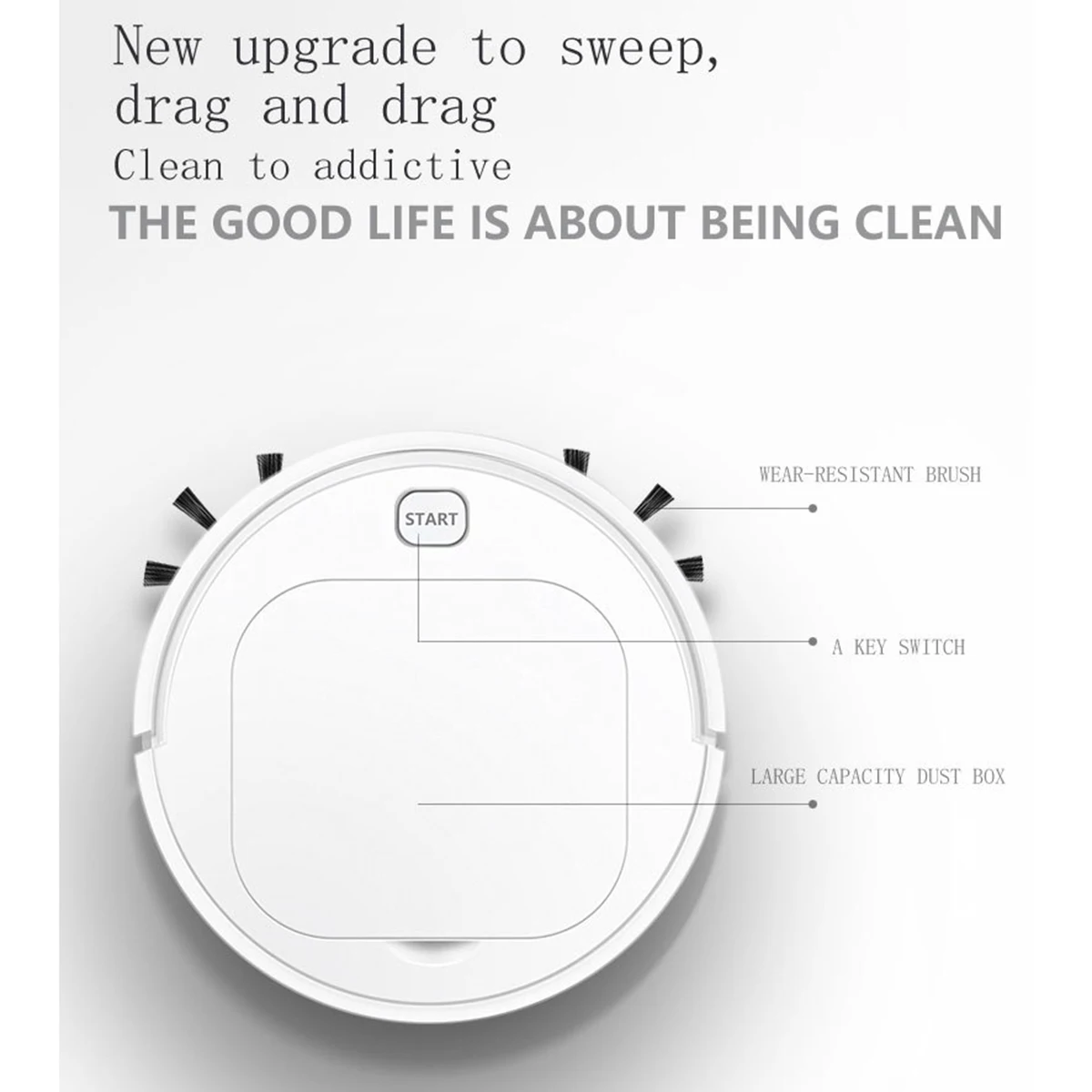 Smart Automatic Robot Vacuum Cleaner Wireless Sweeping Vacuum Cleaner pet hair home Auto Cleaning Sweeper cleaning vacuum
Smart Automatic Robot Vacuum Cleaner Wireless Sweeping Vacuum Cleaner pet hair home Auto Cleaning Sweeper cleaning vacuum