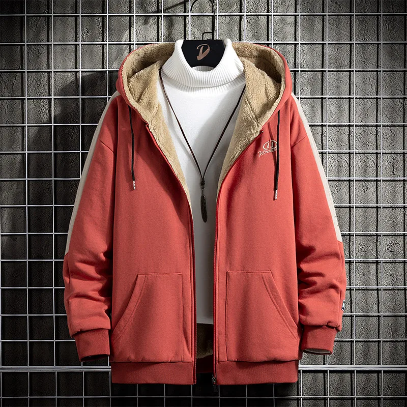 Plus Velvet Patchwork Hoodies Men Lamb Wool Warm Thick Fleece Pullover Bomber Jacket Coats Fleece Sweatshirt Hoody Streetwear
Plus Velvet Patchwork Hoodies Men Lamb Wool Warm Thick Fleece Pullover Bomber Jacket Coats Fleece Sweatshirt Hoody Streetwear