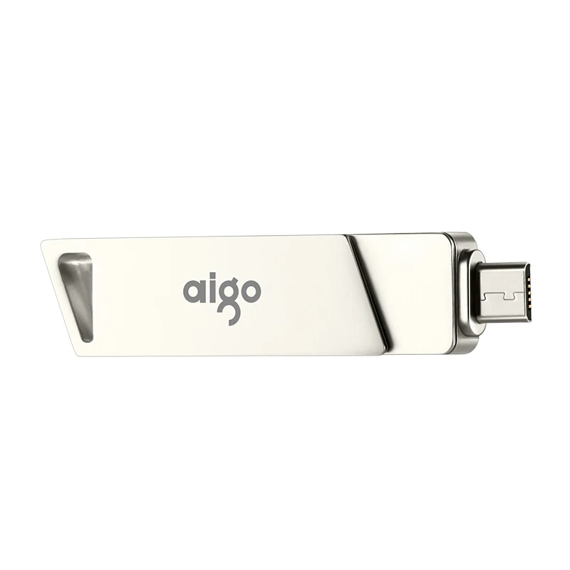 Высокоскоростной флеш накопитель Aigo micro usb 3 0 для Android металлический