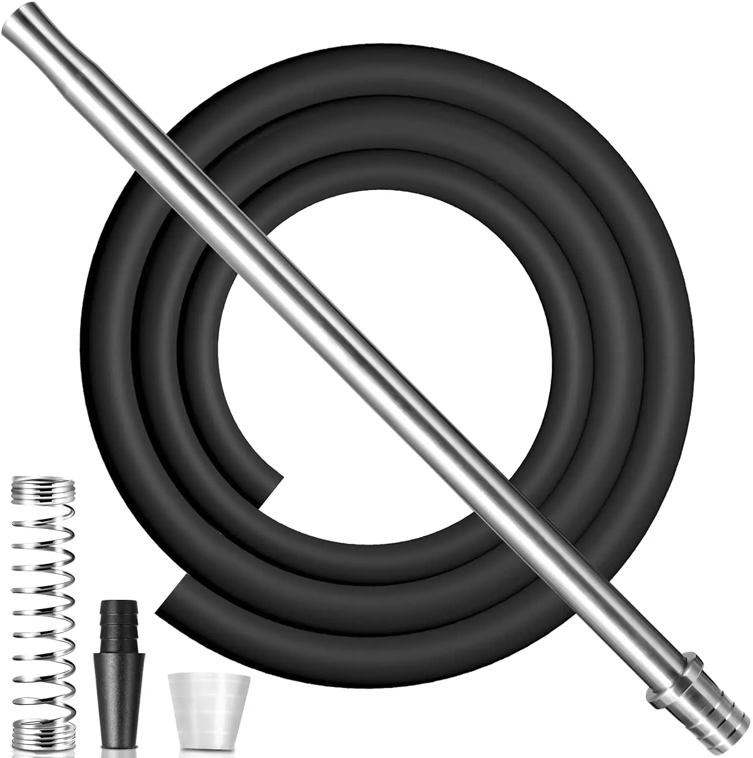 Набор шлангов ADMY для кальяна с мундштуком, 150 см, черный силиконовый шланг, мундштук из нержавеющей стали, адаптер для алюминиевого шланга, у...
Набор шлангов ADMY для кальяна с мундштуком, 150 см, черный силиконовый шланг, мундштук из нержавеющей стали, адаптер для алюминиевого шланга, у...