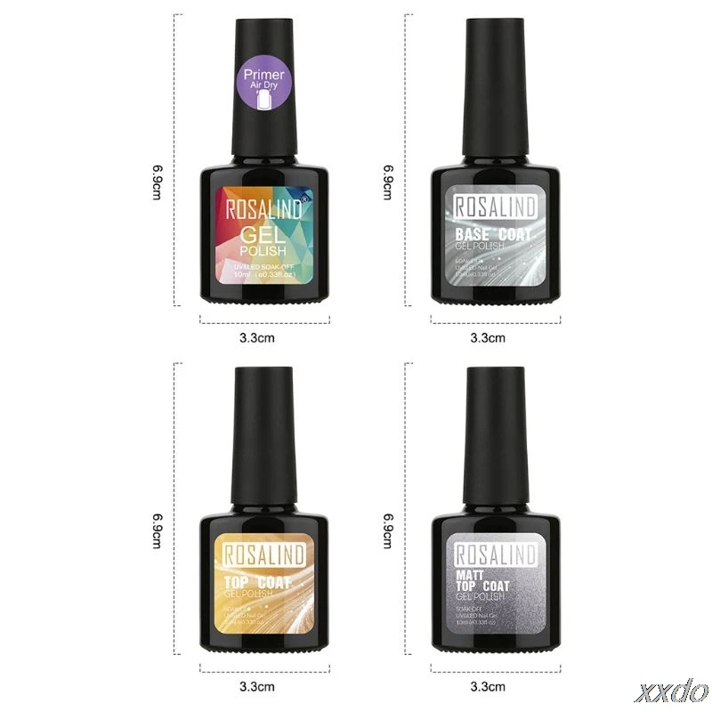 Gel Nail Polish Kit Primer Base Matt Top Coat with Long Lasting Sealing Manicure 10ml/pc
Gel Nail Polish Kit Primer Base Matt Top Coat with Long Lasting Sealing Manicure 10ml/pc