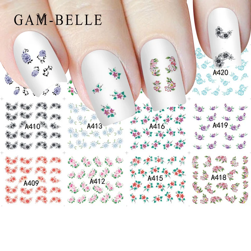 GAM-BELLE 12 Sheets Flowers Nail Stickers on Nails Blooming Flower Stickers for Nails Lavender Nail Art Water Transfer Stickers
GAM-BELLE 12 Sheets Flowers Nail Stickers on Nails Blooming Flower Stickers for Nails Lavender Nail Art Water Transfer Stickers
